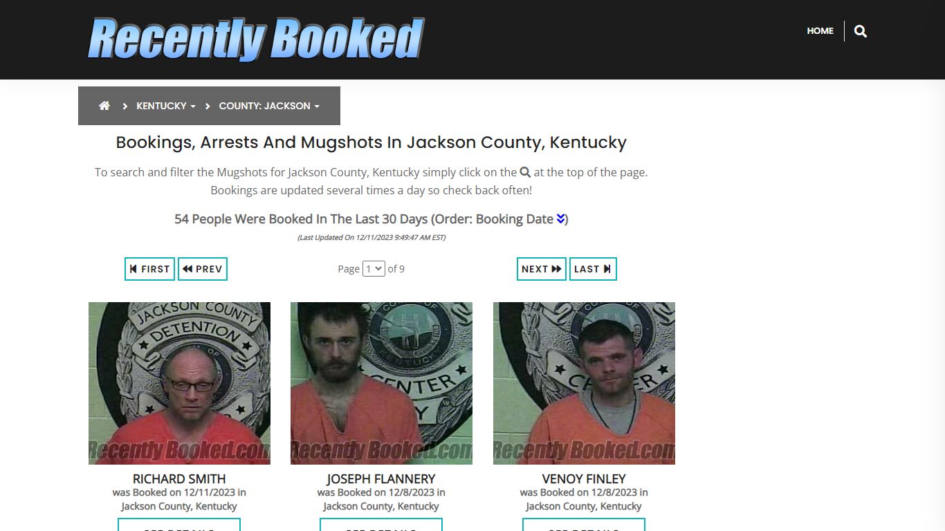 Bookings, Arrests and Mugshots in Jackson County, Kentucky